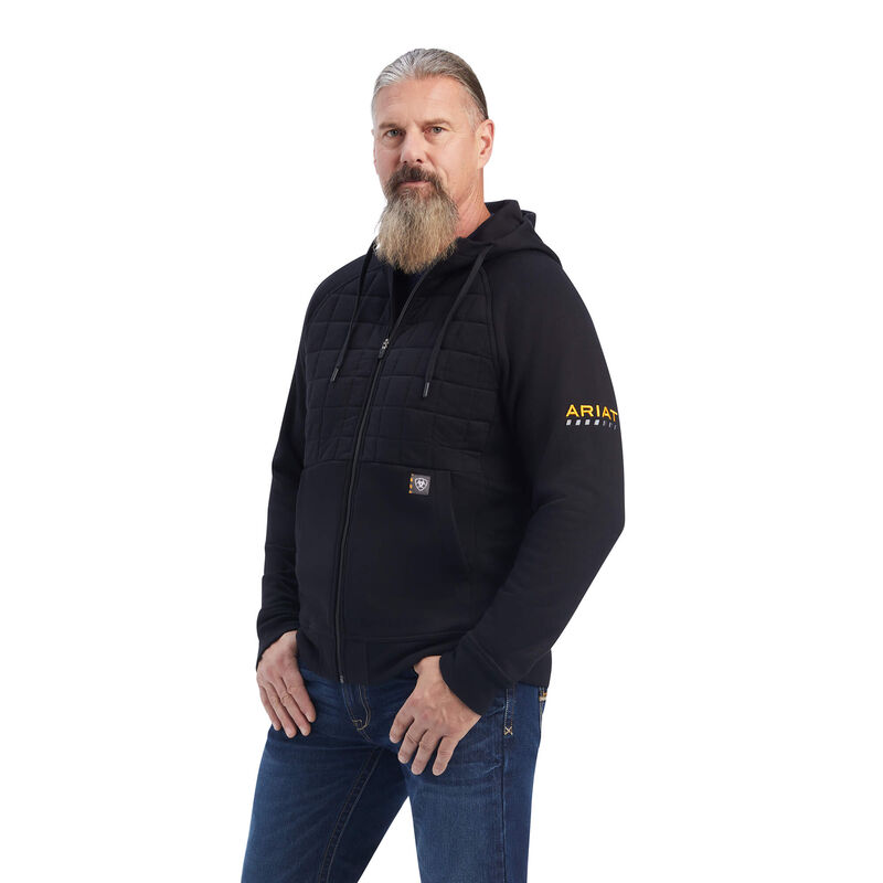 Ariat Hoodie Herren - Rebar Regulator Full Zip Schwarz ( YTZOP-2039 )
